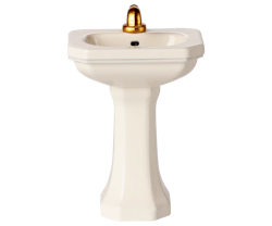 Maileg Litet Handfat med Guldkranar Vitt - Maileg A/W -25