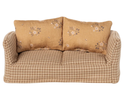 Maileg Soffa till Möss Rutig med Blommiga Kuddar Mable - Maileg A/W - 25
