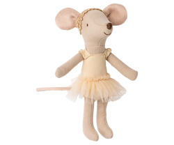 Maileg Storasyster Dansmus Ballerina i Ask med Ställ- Maileg A/W -25