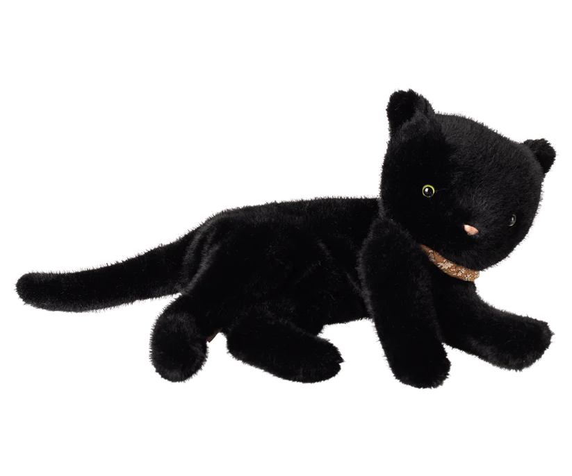 Maileg Katt i Plysch med Band runt Halsen Svart - Maileg A/W -25