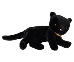 Maileg Katt i Plysch med Band runt Halsen Svart - Maileg A/W -25