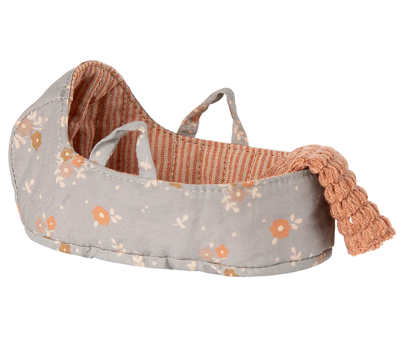 Maileg Blommig Carrycot till Micro Kaniner - Maileg A/W -25