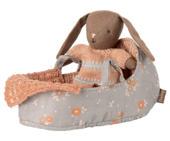 Maileg Blommig Carrycot till Micro Kaniner - Maileg A/W -25
