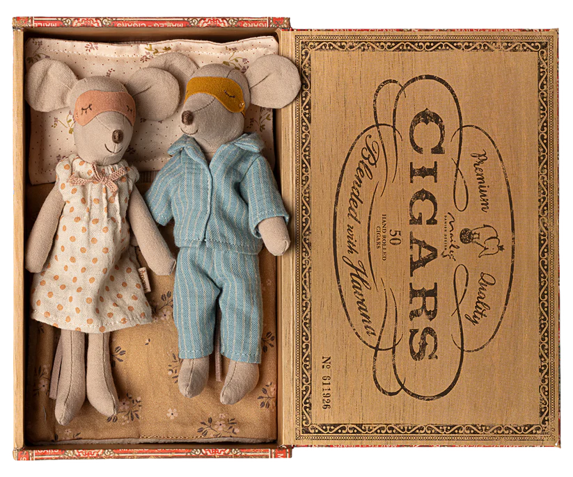 Mamma & Pappa Mus i Cigarrask - Maileg A/W -25