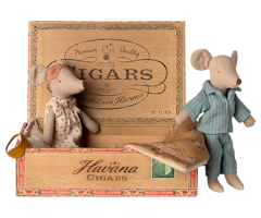 Mamma & Pappa Mus i Cigarrask - Maileg A/W -25
