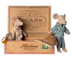 Mamma & Pappa Mus i Cigarrask - Maileg A/W -25