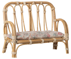 Maileg Soffa i Rotting med Blommig Sittdyna Large - Maileg A/W - 25