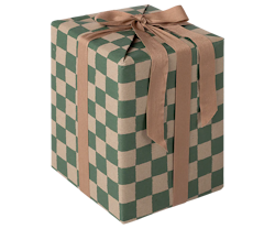 Maileg Presentpapper Rutigt Grönt - Checker Green - Maileg A/W -25