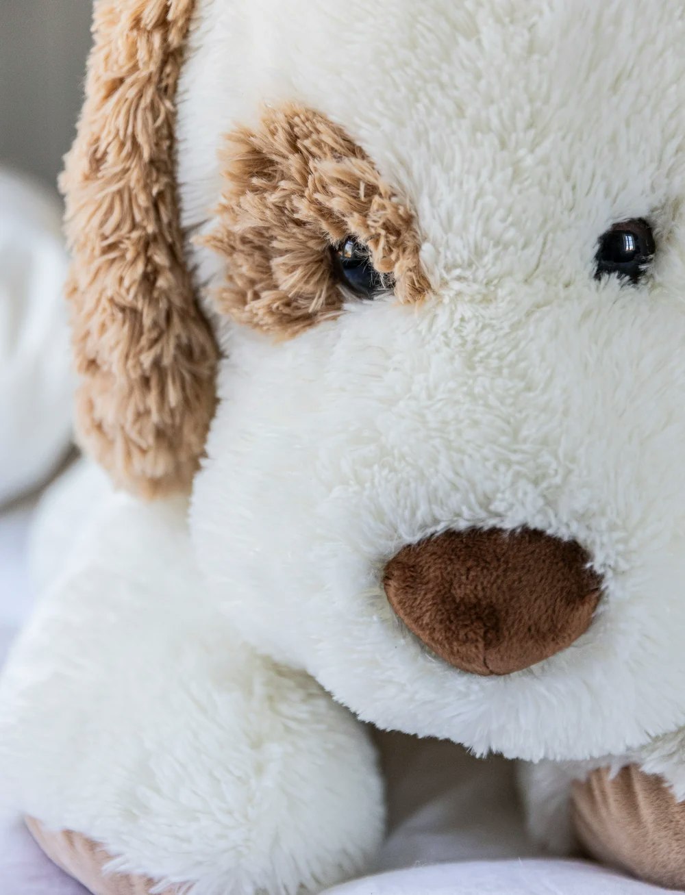 Teddykompaniet Jättestor Mjuk Hund Fläckig Brun - Selma XL