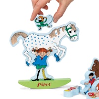 Pippi Långstrump Balansleksak - Balans Spel i Trä Astrid Lindgren