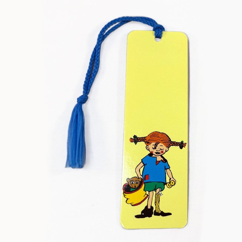 Bokmärke Pippi Långstrump är Sakletare Gult