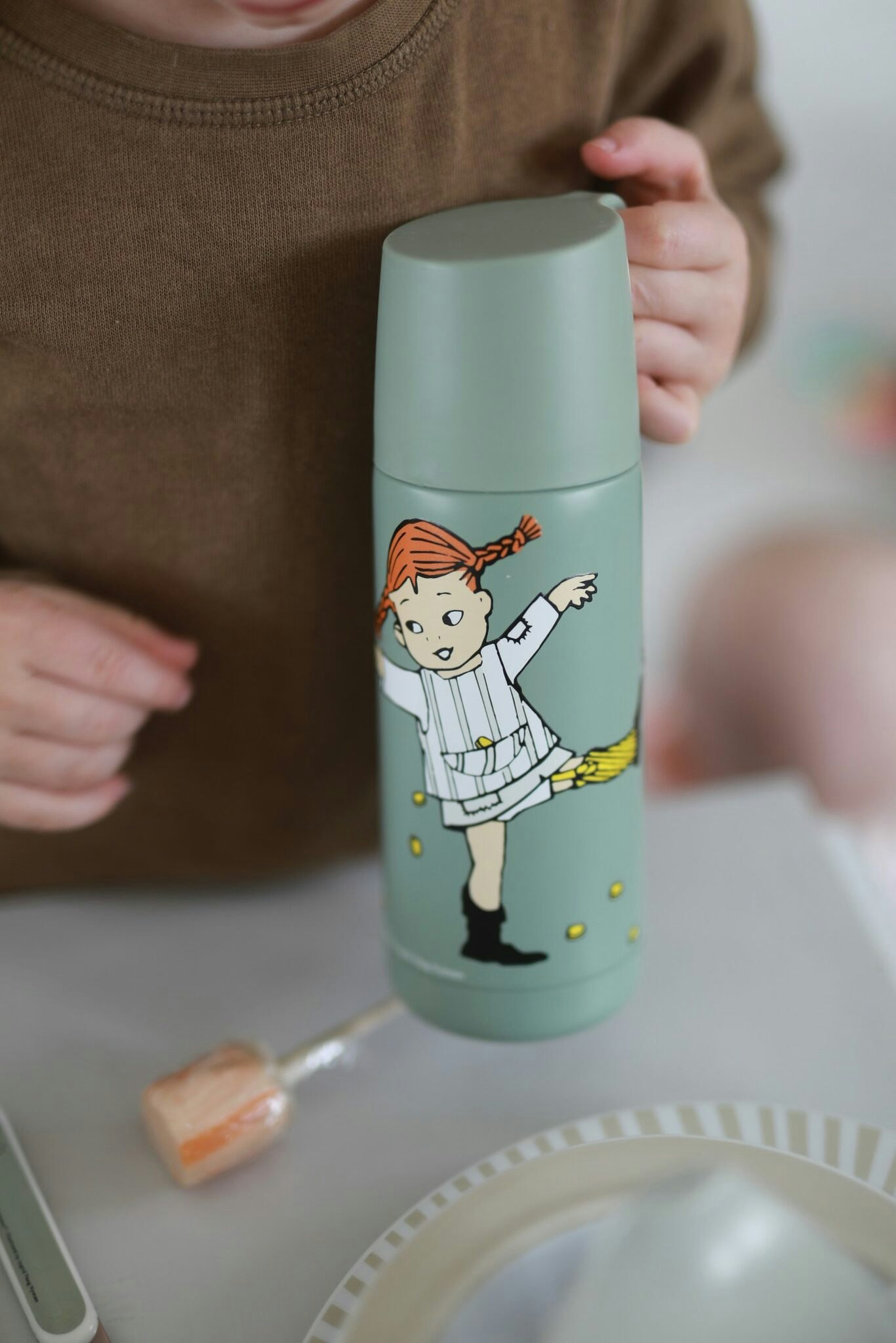 Termos Med Mugg Pippi Långstrump 350 ml - Astrid Lindgren Rätt Start