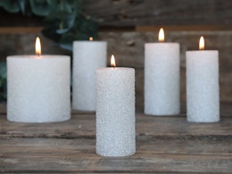Blockljus Glitter 11 cm