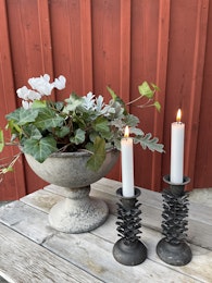Kotteljusstake Zink Låg