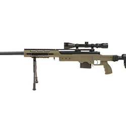 WELL 4411D SPRING SNIPER RIFLE WITH RIS, SCOPE AND BIPOD OD