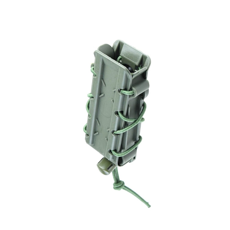 Hard Shell 9mm MOLLE pouch 1x Magazine Green (Swiss Arms)