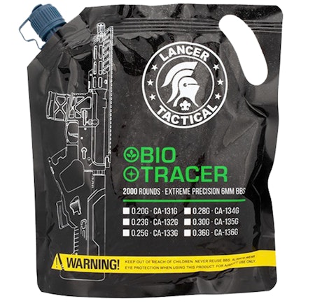 Tracer BIO BBs 0,28g x 2000 bag Green (Lancer tactical)