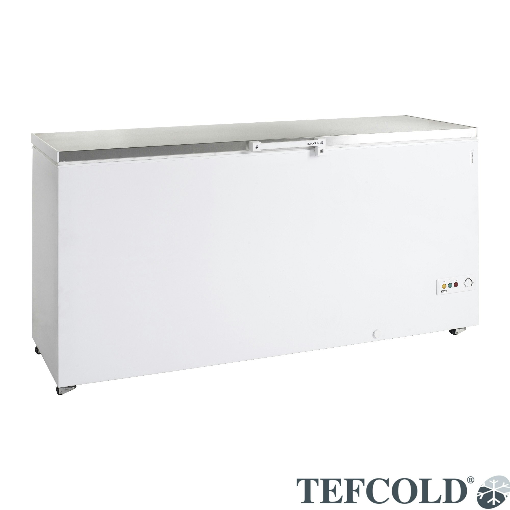 TEFCOLD Frysbox FR605S SL, rostfritt lock, 567 liter