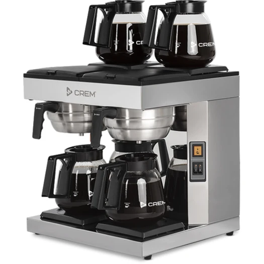 Kaffebryggare DM-4, 2×1.8L TK, 4 Kannor. Manuell vattenpåfyllning