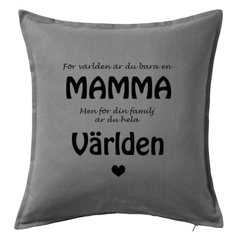 Kuddfodral Mamma/världen