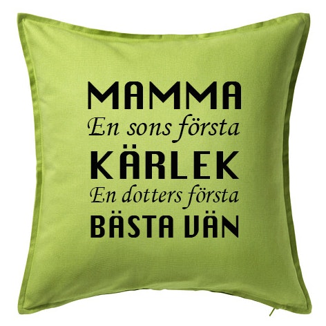 Kuddfodral Mamma Kärlek & Bästa vän