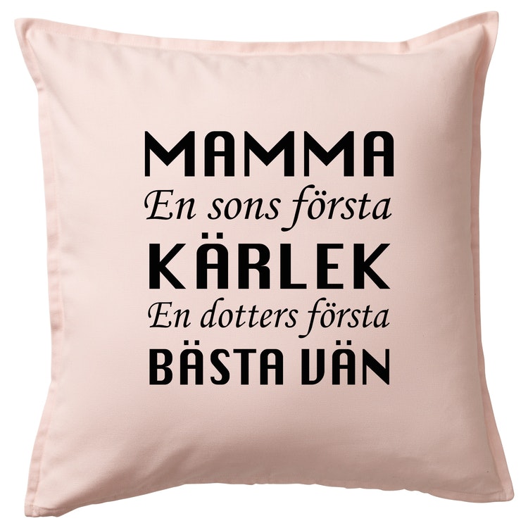 Kuddfodral Mamma Kärlek & Bästa vän