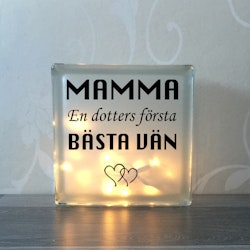 Glasblock Mamma Dotter