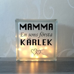 Glasblock Mamma Son