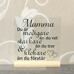 Glasplatta Mamma/pappa alt 14