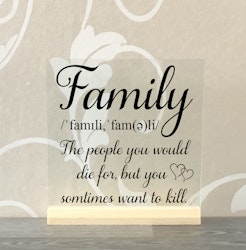 Glasplatta Familj alt 8