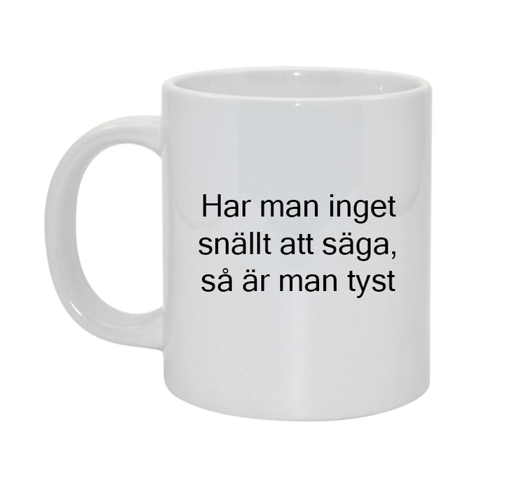 Snällt att säga