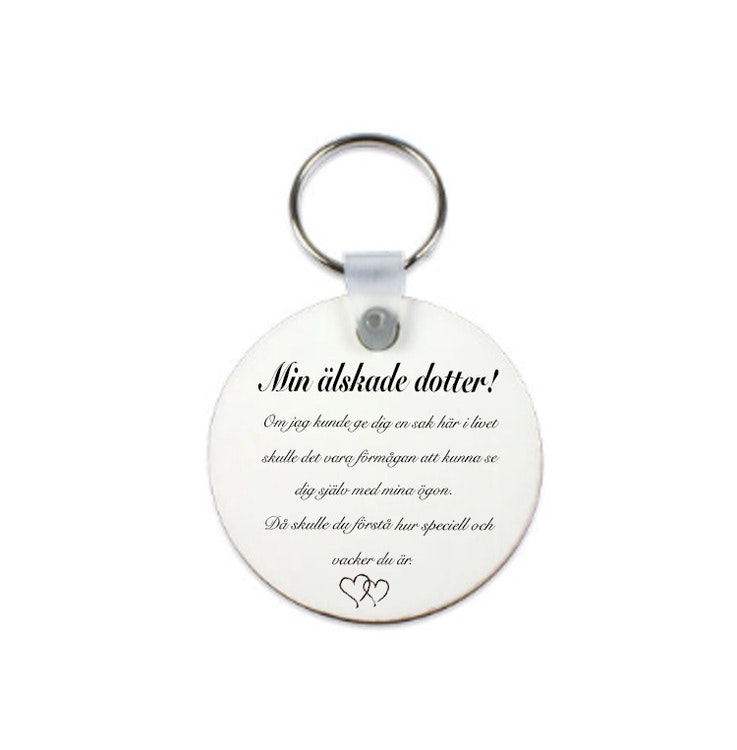 Älskade dotter/son - Love hearts design