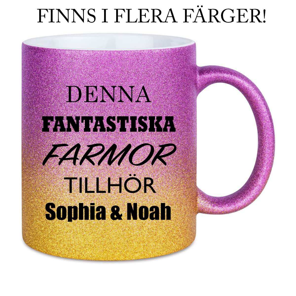 Glittermugg Denna fantastiska