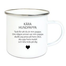 Emaljmugg Kära hund...Alt2