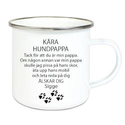 Emaljmugg Kära hund...Alt3