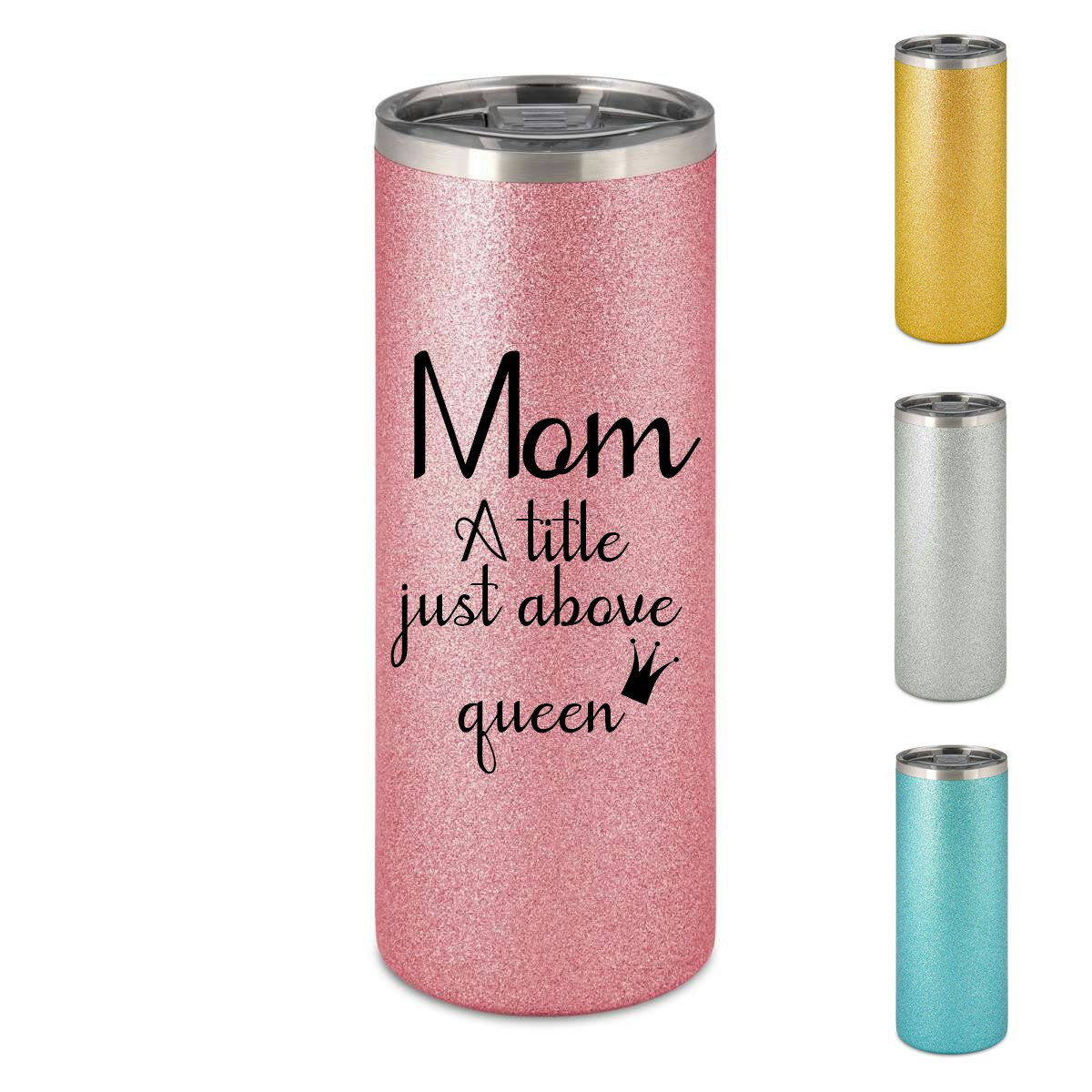 Glittrig Termosmugg Mom Queen