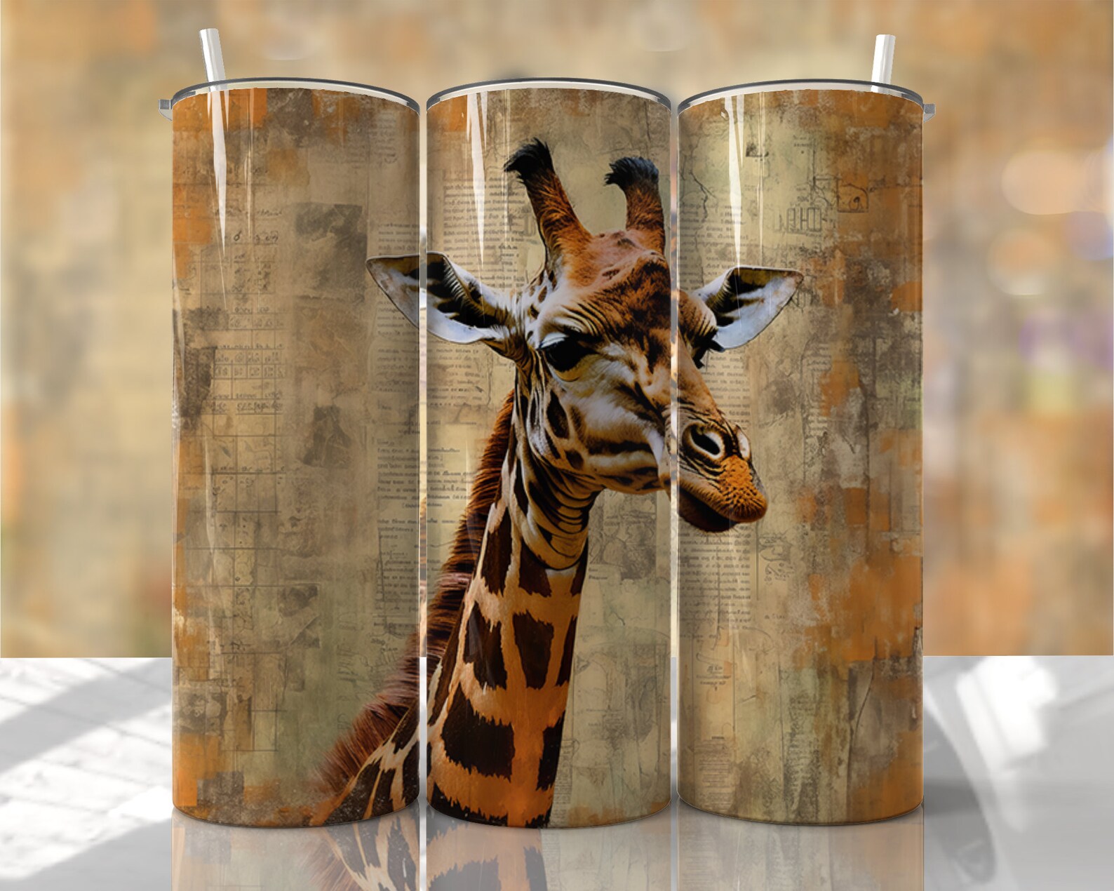 Tumblermugg Giraff