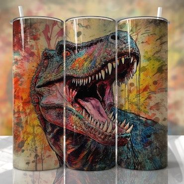 Tumblermugg T-rex