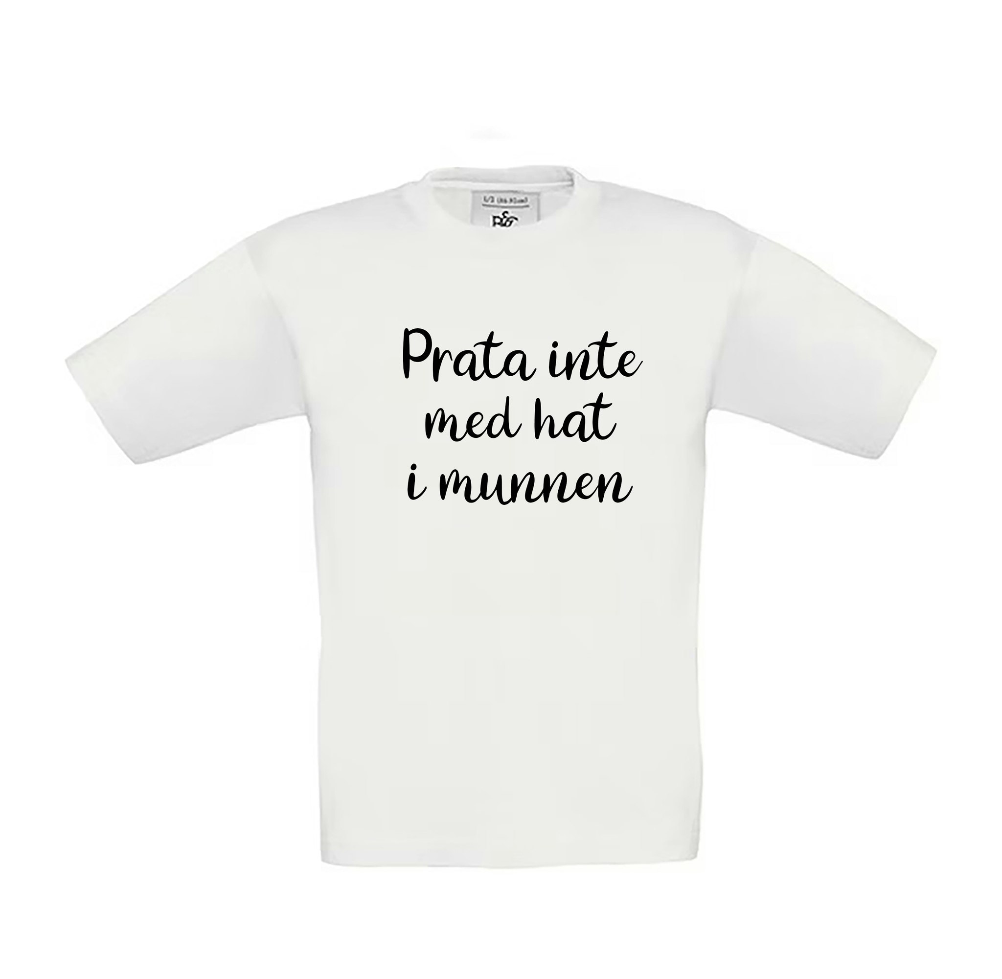 T-shirt Prata inte med hat i munnen