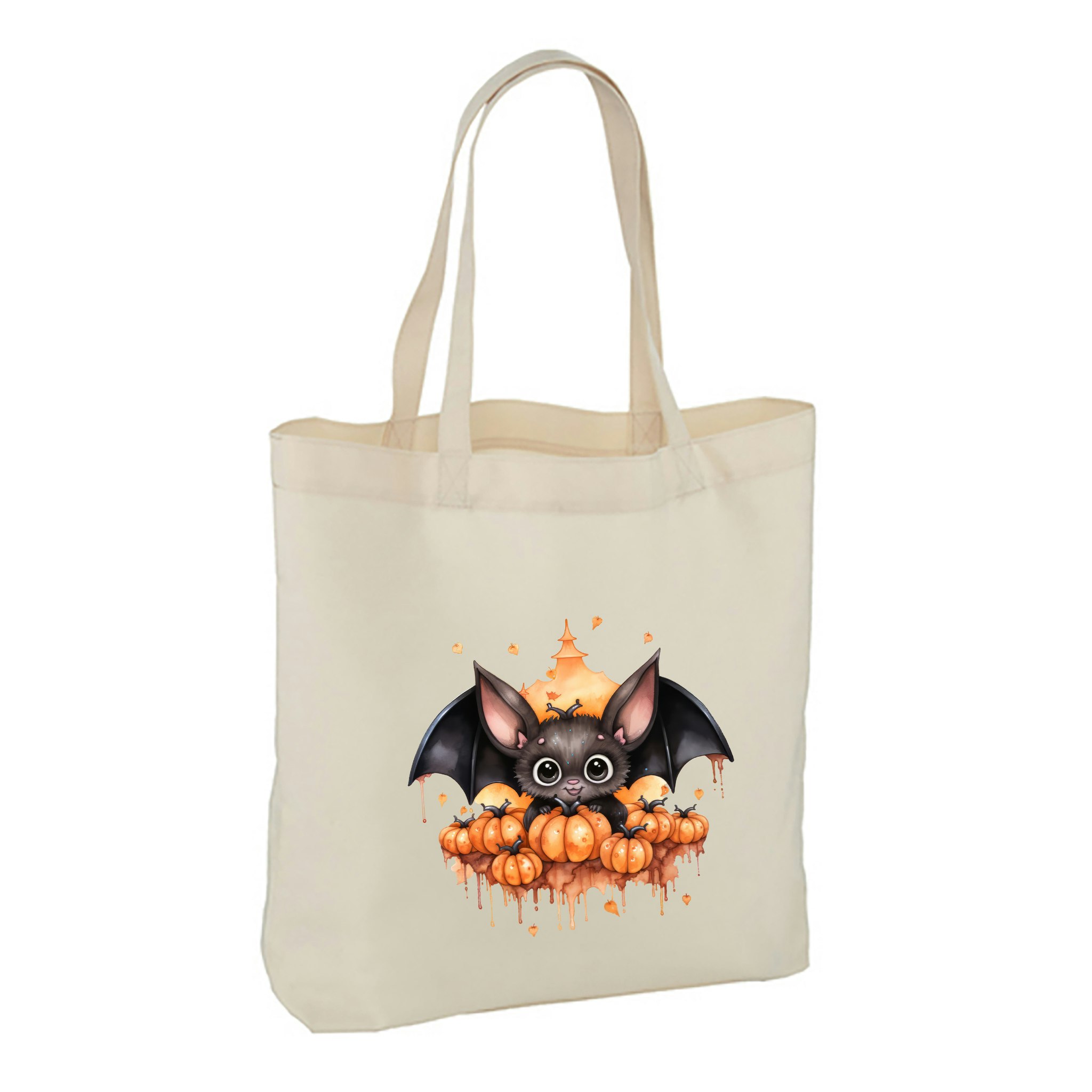 Halloween Tygkasse Stor bred botten #3