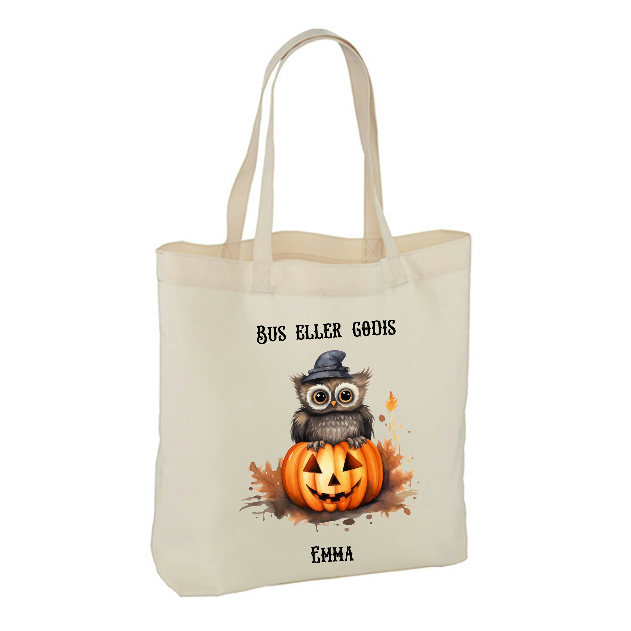 Halloween Tygkasse Stor bred botten #8