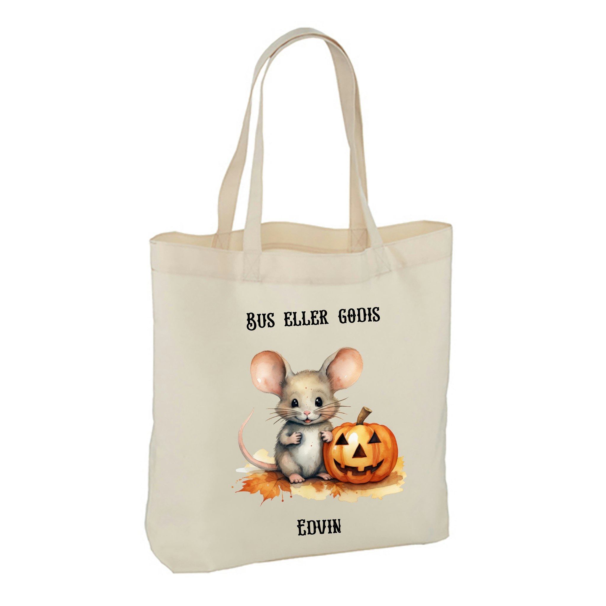 Halloween Tygkasse Stor bred botten #10