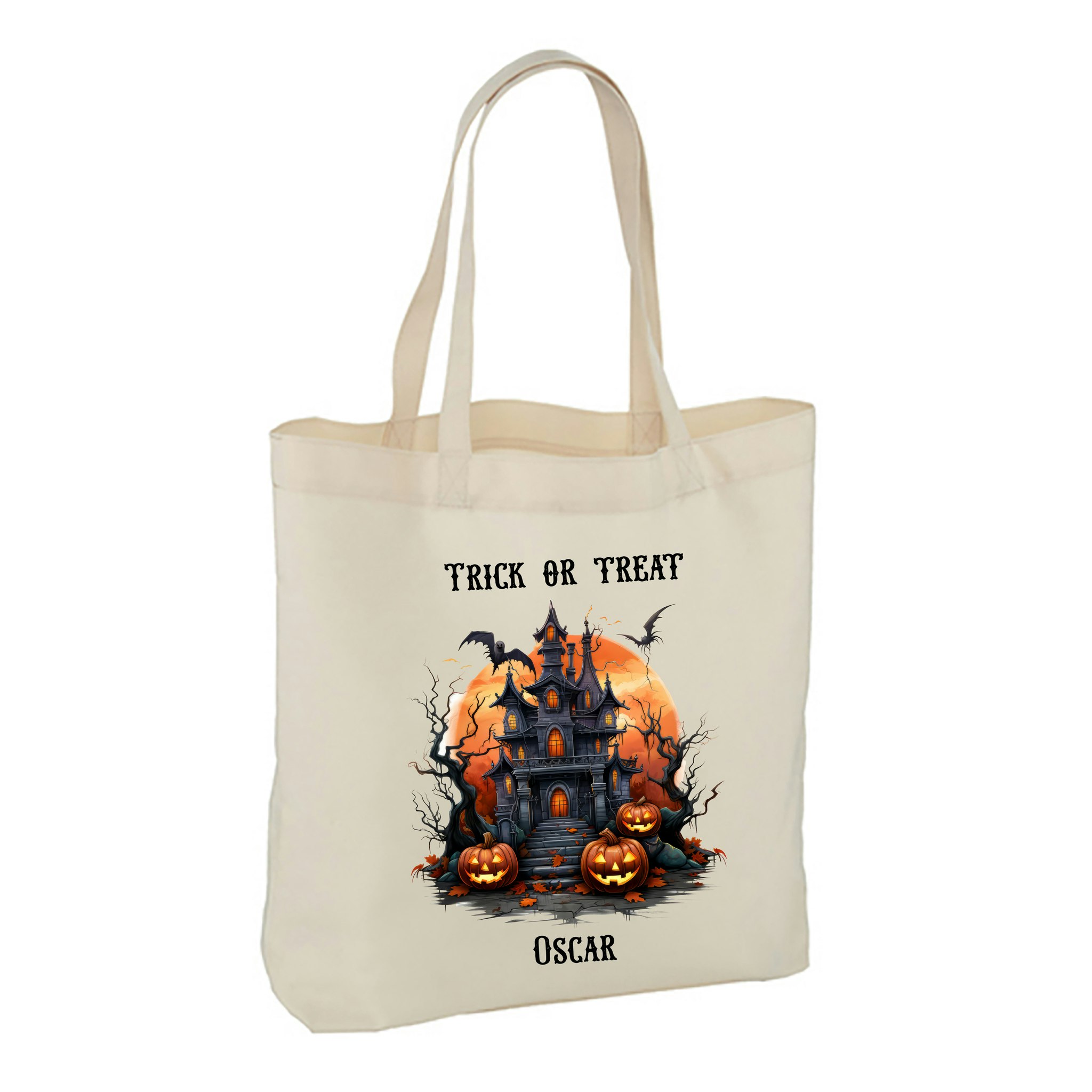 Halloween Tygkasse Stor bred botten #12