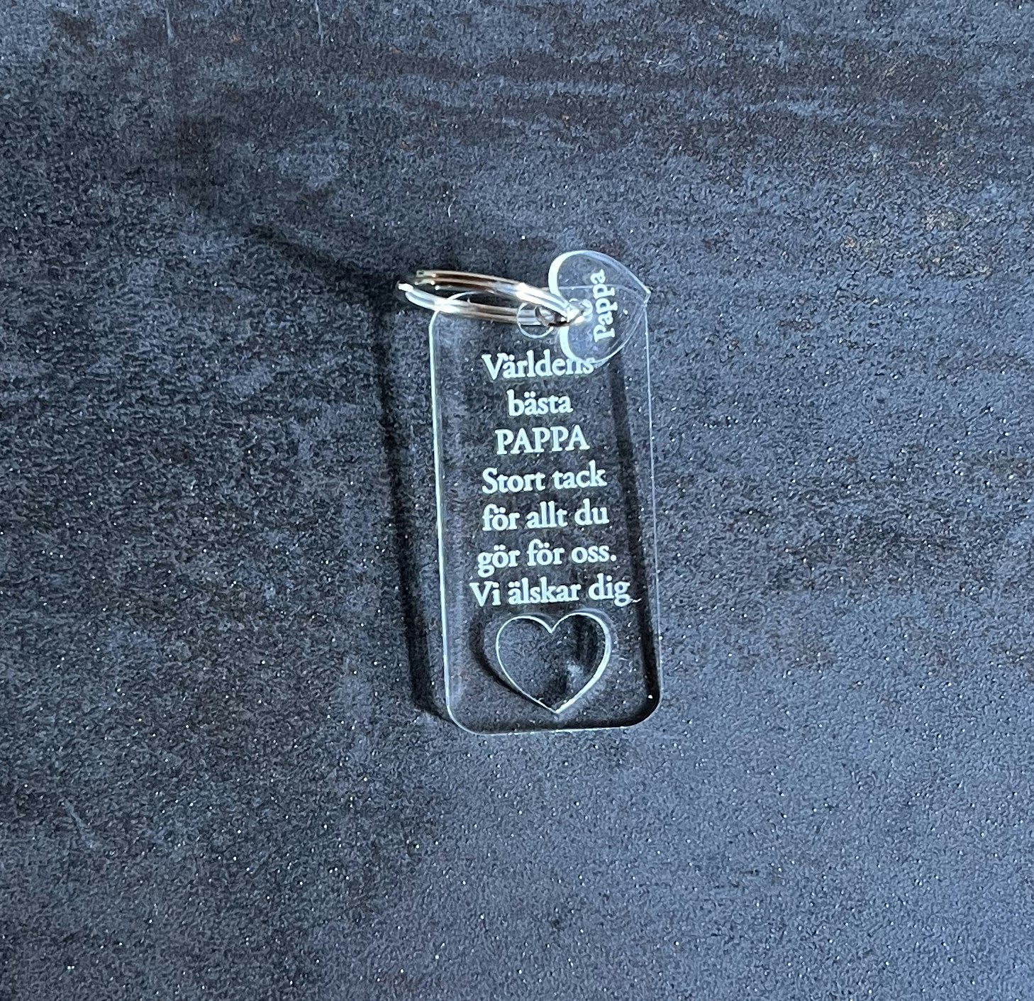 Nyckelring Världens bästa + hjärta