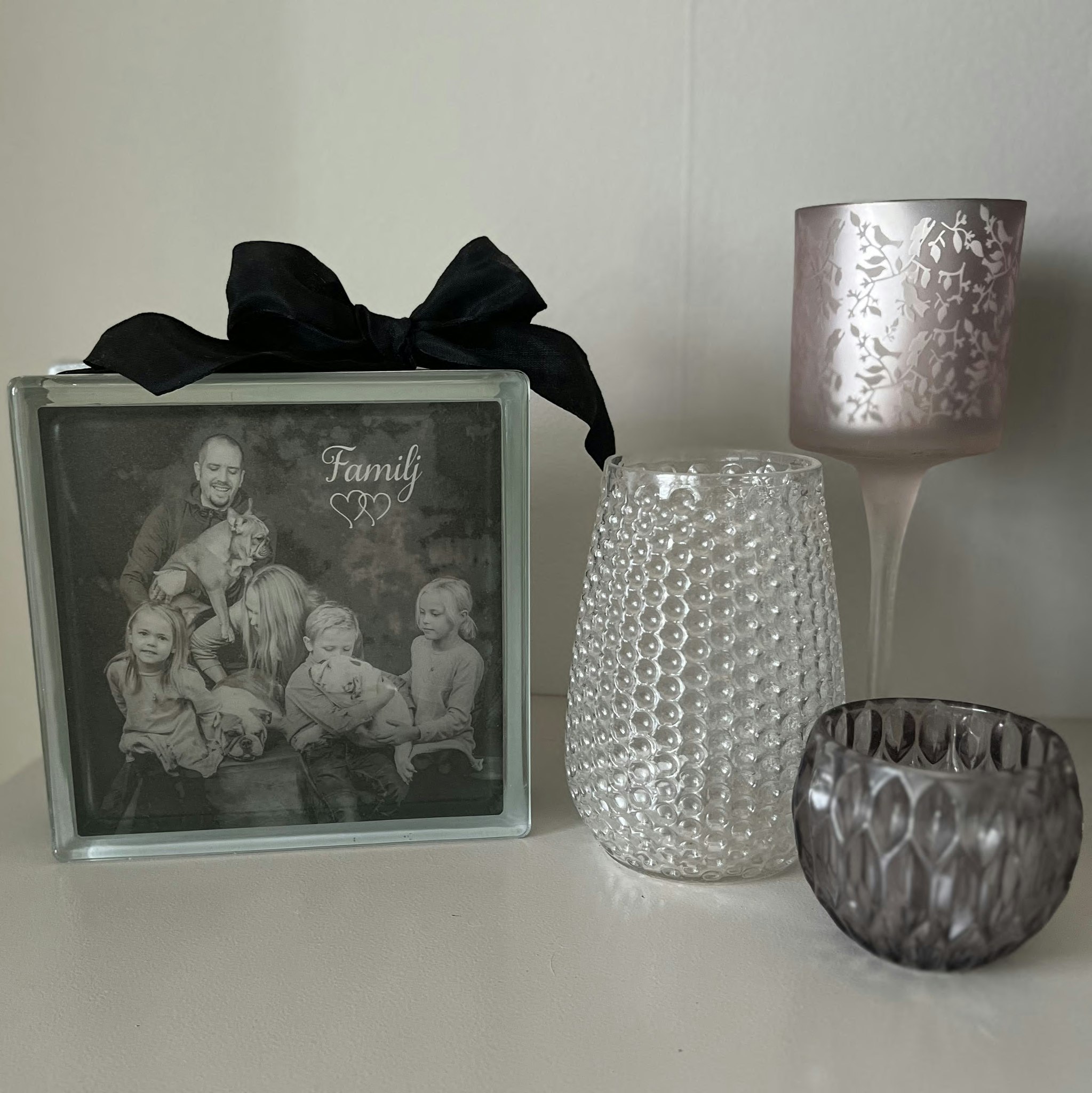 Glasblock eget foto och egen design