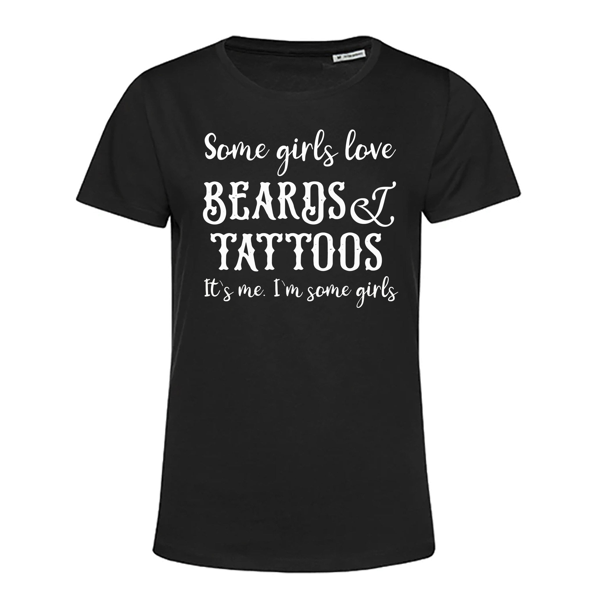 T-tröja Dam Beards & tattoos