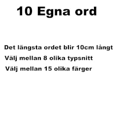Namn/ord 10-pack