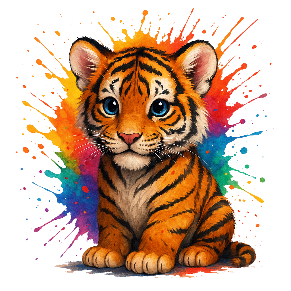 Tiger #3 till tyg