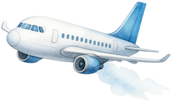 Flygplan till tyg