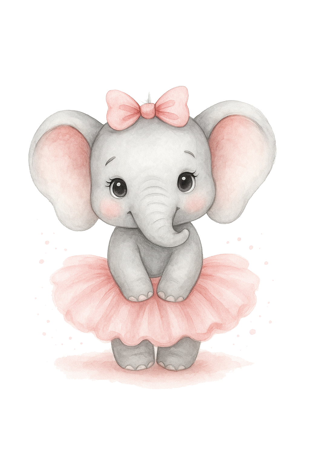 Elefant med kjol till tyg